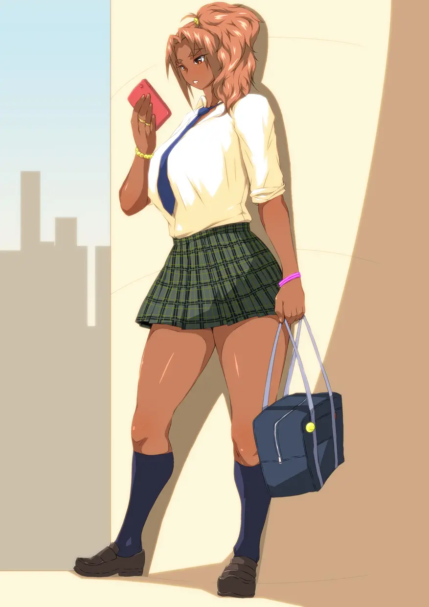 Kuro Gal O Kareshi Ni Naisho De Hame Ryokou Ni Tsuretetta.
